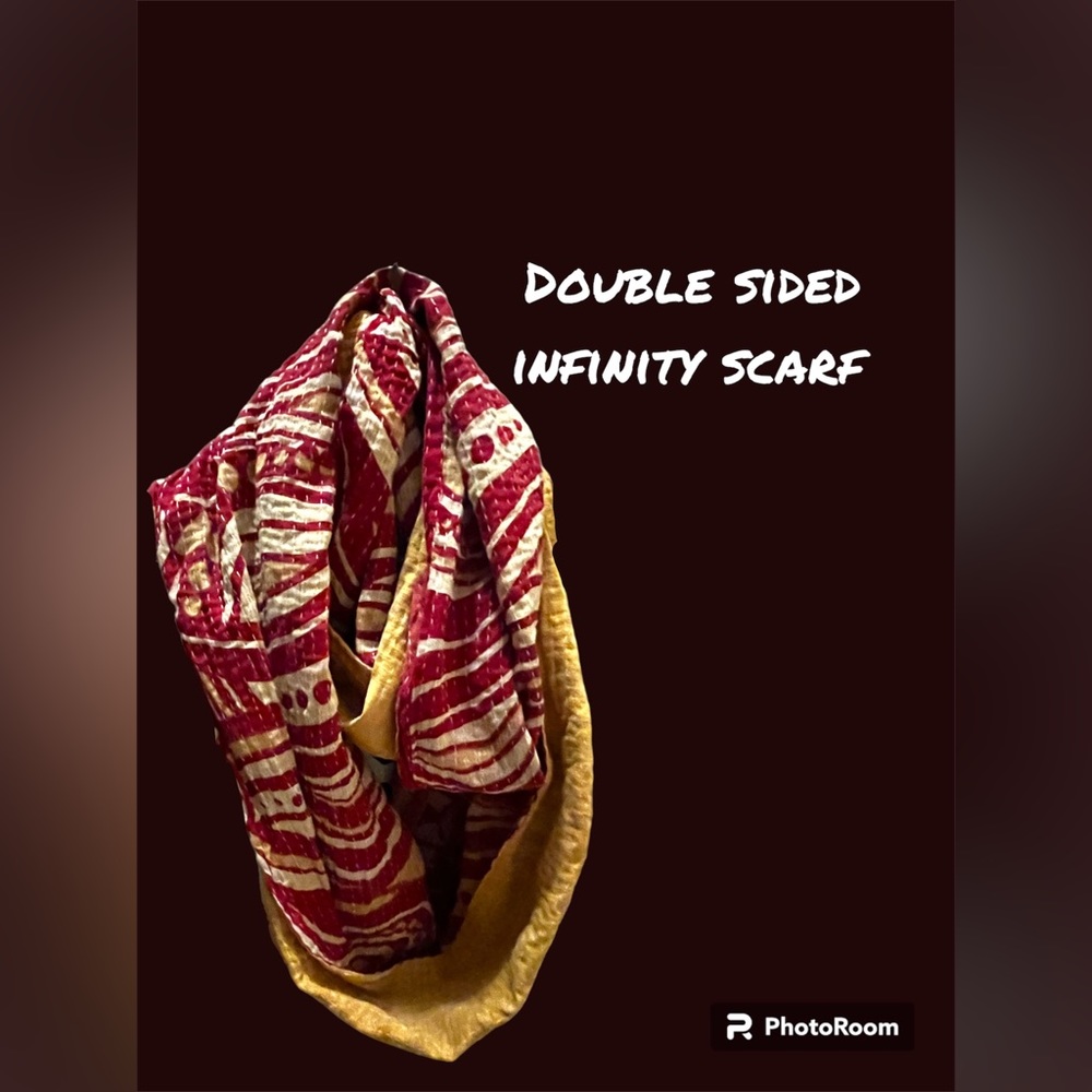 Perfect fall scarf! double sided full of fall colors